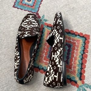 NWOB Schutz Navajo Print Calf Hair Loafers